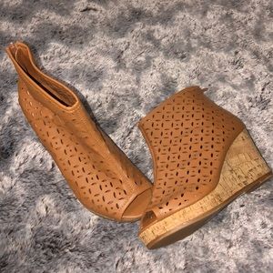 Open Toe Wide Width Booties BNWT